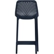Meridian Furniture Mykonos Navy Outdoor Patio Stool (Set of 4)