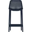 Meridian Furniture Mykonos Navy Outdoor Patio Stool (Set of 4)