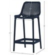 Meridian Furniture Mykonos Navy Outdoor Patio Stool (Set of 4)