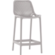 Meridian Furniture Mykonos Grey Outdoor Patio Stool (Set of 4)