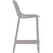 Meridian Furniture Mykonos Grey Outdoor Patio Stool (Set of 4)