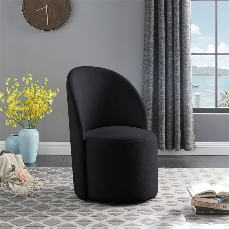 Meridian Furniture Hautely Black Fabric Accent Chair