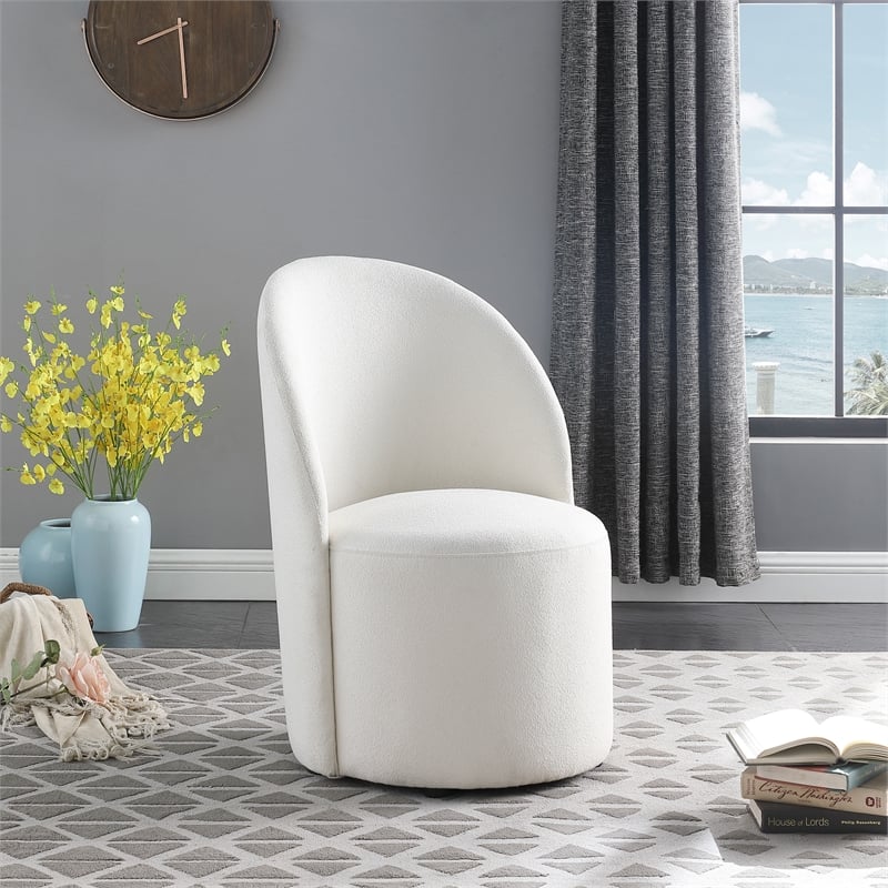 Meridian Furniture Hautely Cream Fabric Accent Chair
