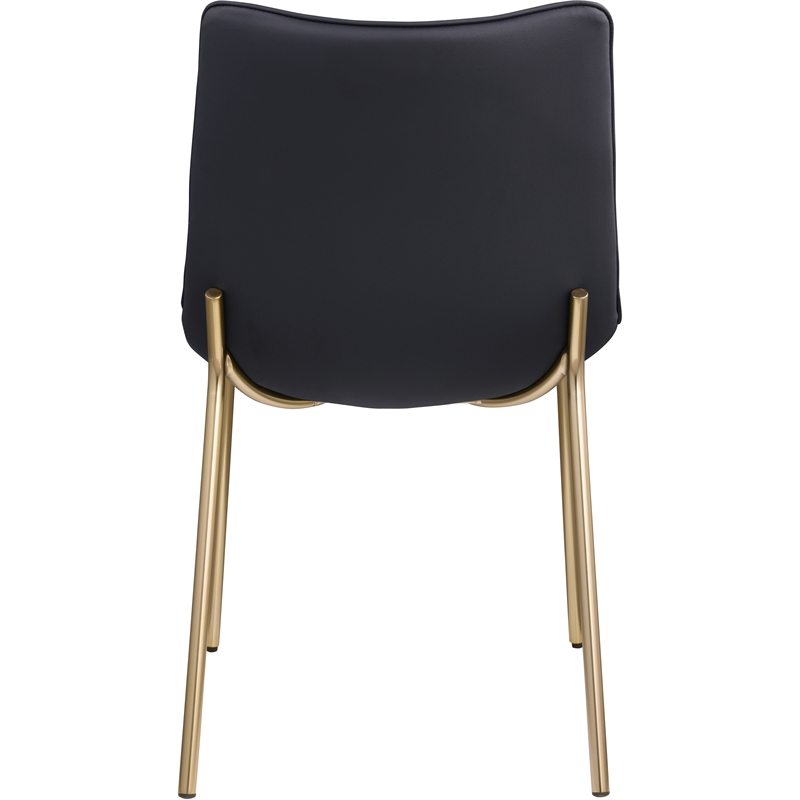 Meridian Furniture Isla Black Vegan Leather Dining Chair (Set of 2)
