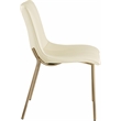 Meridian Furniture Isla Cream Vegan Leather Dining Chair (Set of 2)