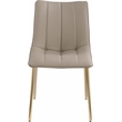Meridian Furniture Isla Taupe Vegan Leather Dining Chair (Set of 2)