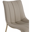 Meridian Furniture Isla Taupe Vegan Leather Dining Chair (Set of 2)