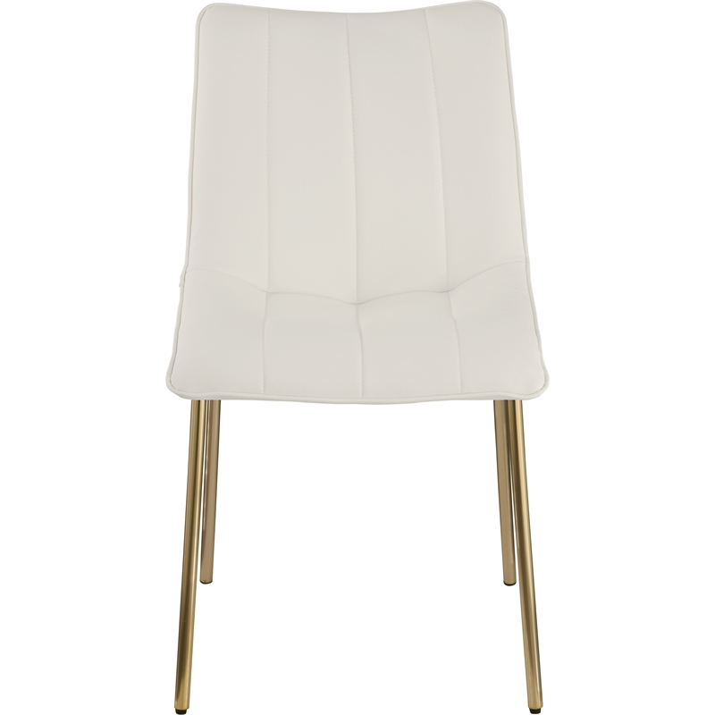 Meridian Furniture Isla Off White Vegan Leather Dining Chair (Set of 2)