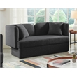 Meridian Furniture Marcel Black Loveseat