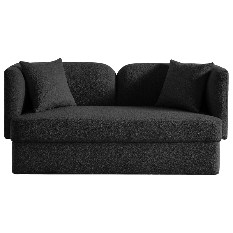 Meridian Furniture Marcel Black Loveseat