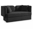 Meridian Furniture Marcel Black Loveseat