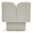 Meridian Furniture Marcel Boucle Fabric Upholstered Accent Chair in Rich Cream