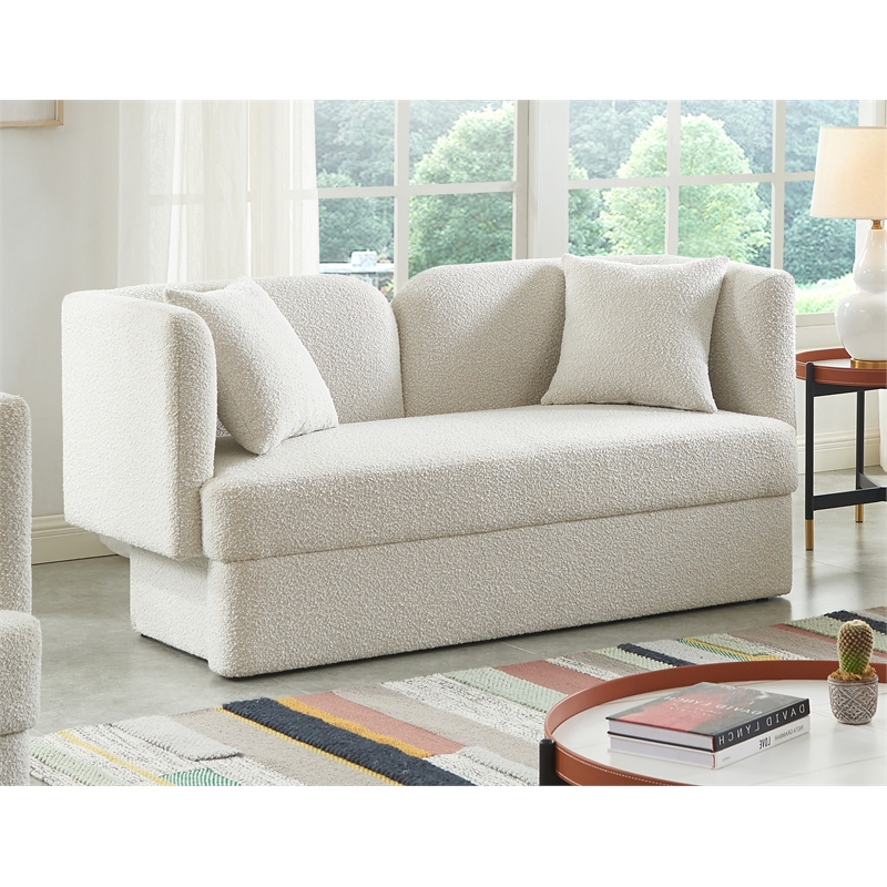 Meridian Furniture Marcel Cream Loveseat