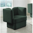 Meridian Furniture Marcel Boucle Fabric Upholstered Accent Chair in Rich Green