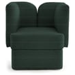 Meridian Furniture Marcel Boucle Fabric Upholstered Accent Chair in Rich Green