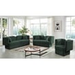 Meridian Furniture Marcel Boucle Fabric Upholstered Accent Chair in Rich Green