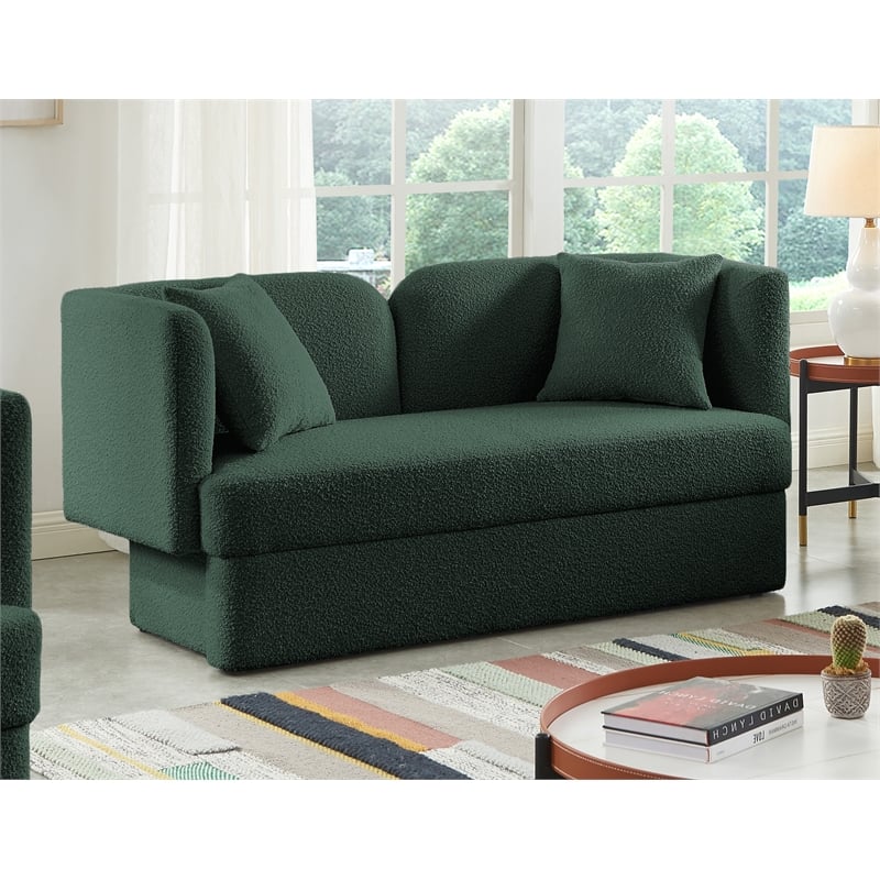 Meridian Furniture Marcel Green Loveseat