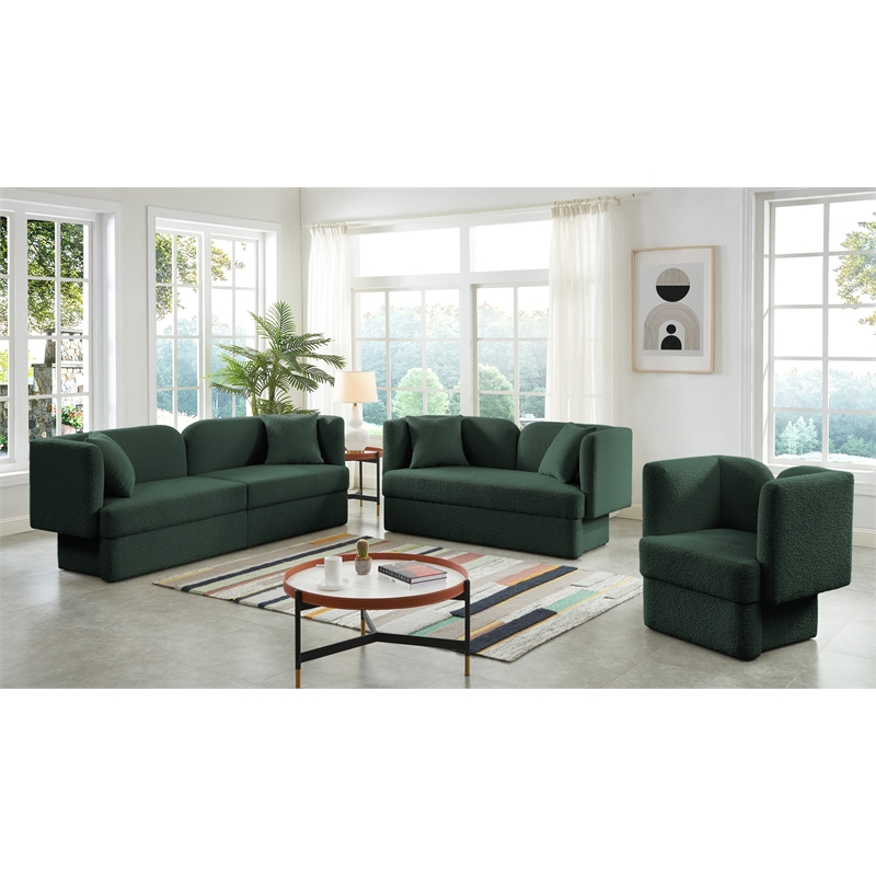 Meridian Furniture Marcel Green Loveseat
