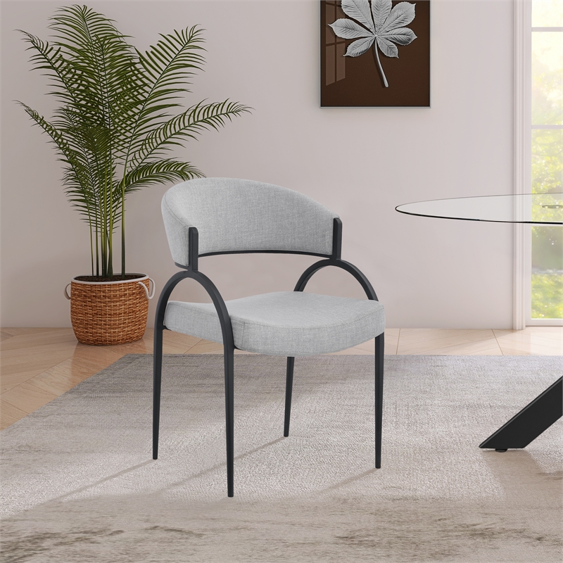 Meridian Furniture Privet Grey Dining Chair (Set of 2)