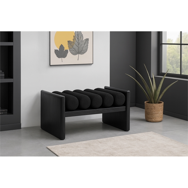 Meridian Furniture Waverly Black Bench