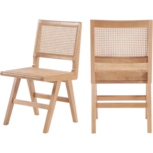 Meridian Furniture Preston Natural Dining Side Chair (Set of 2)