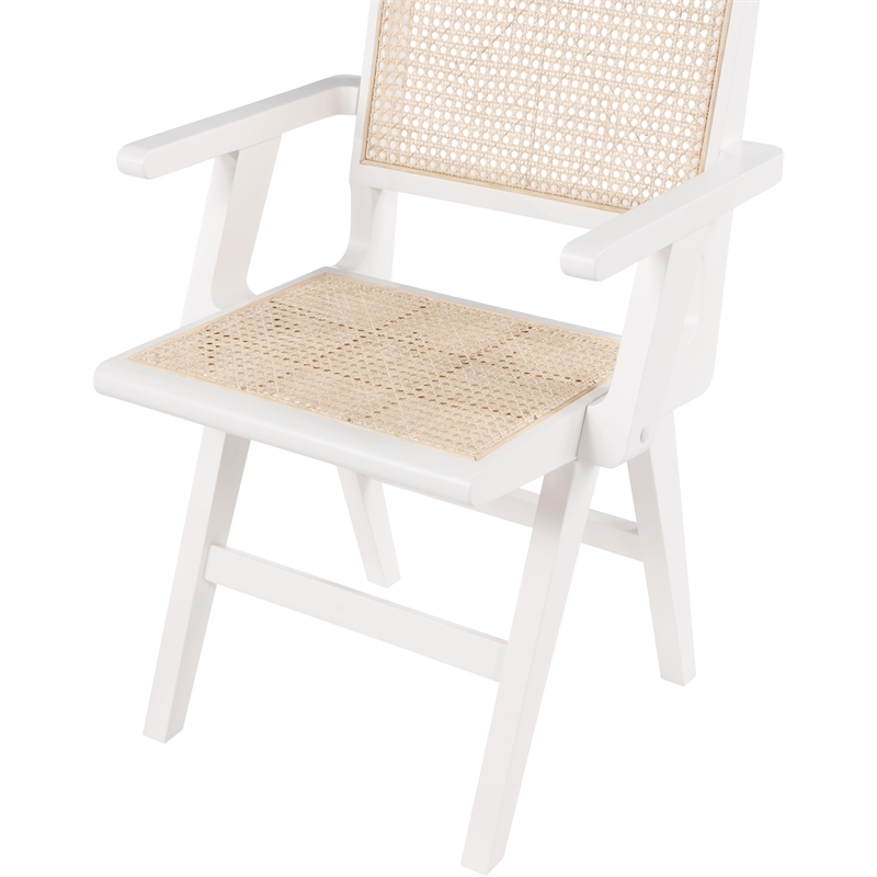 Meridian Furniture Preston White Dining Arm Chair (Set of 2)