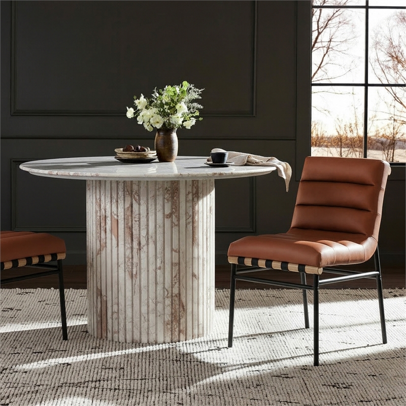 Meridian Furniture Burke Cognac Dining Chair (Set of 2)