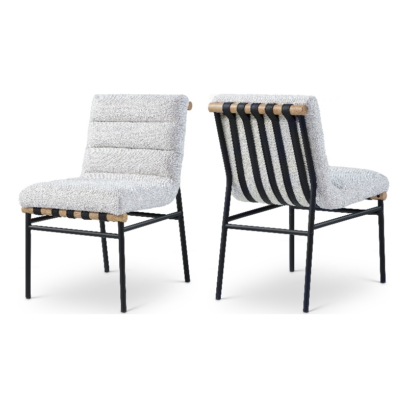 Meridian Furniture Burke Cream Dining Chair (Set of 2)