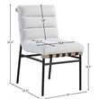 Meridian Furniture Burke Cream Dining Chair (Set of 2)