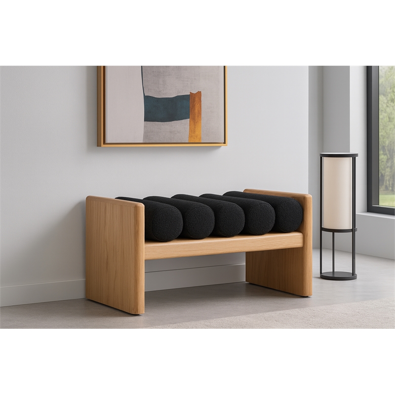 Meridian Furniture Waverly Black Bench