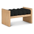 Meridian Furniture Waverly Black Bench