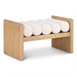 Meridian Furniture Waverly Cream Bench
