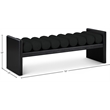 Meridian Furniture Waverly Black Bench