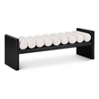 Meridian Furniture Waverly Cream Bench