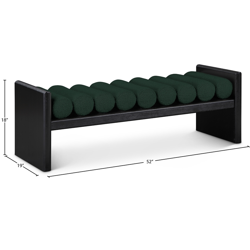 Meridian Furniture Waverly Green Bench