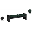 Meridian Furniture Waverly Green Bench