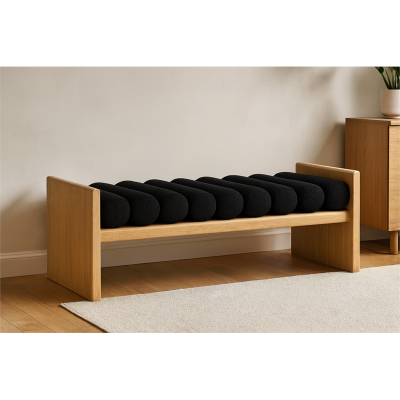 Meridian Furniture Waverly Black Bench