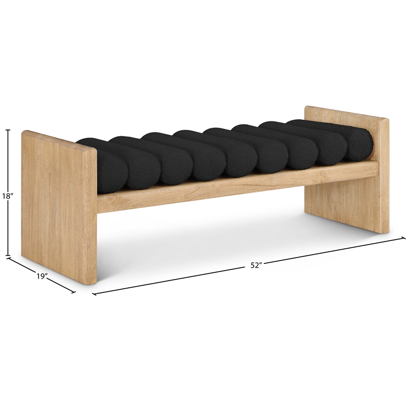 Meridian Furniture Waverly Black Bench