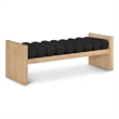 Meridian Furniture Waverly Black Bench