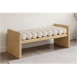 Meridian Furniture Waverly Cream Bench