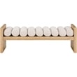 Meridian Furniture Waverly Cream Bench