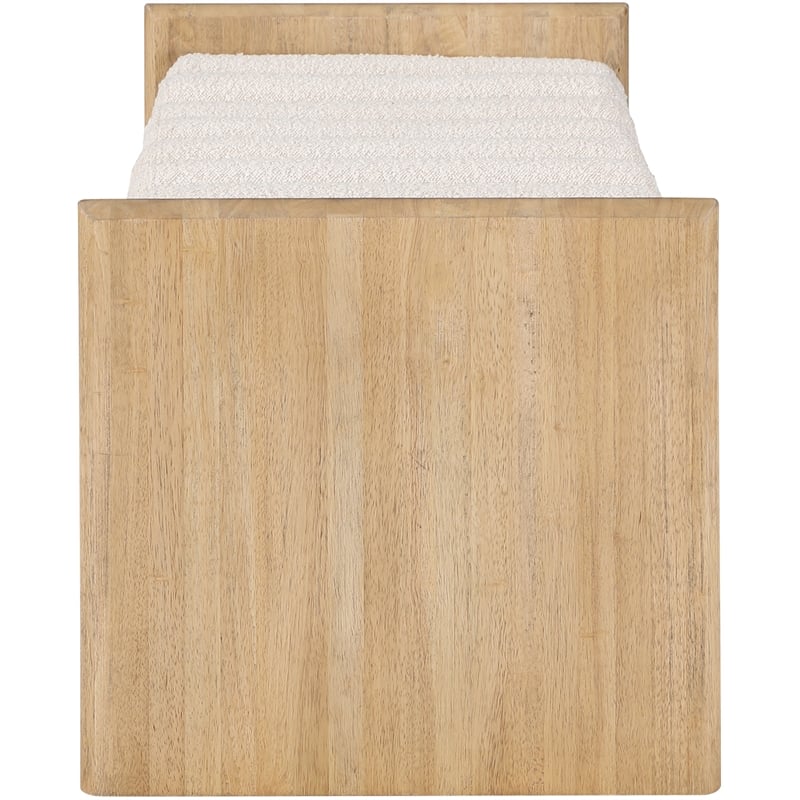 Meridian Furniture Waverly Cream Bench