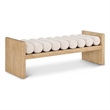 Meridian Furniture Waverly Cream Bench