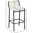 Meridian Furniture Dax Cream Counter Stool