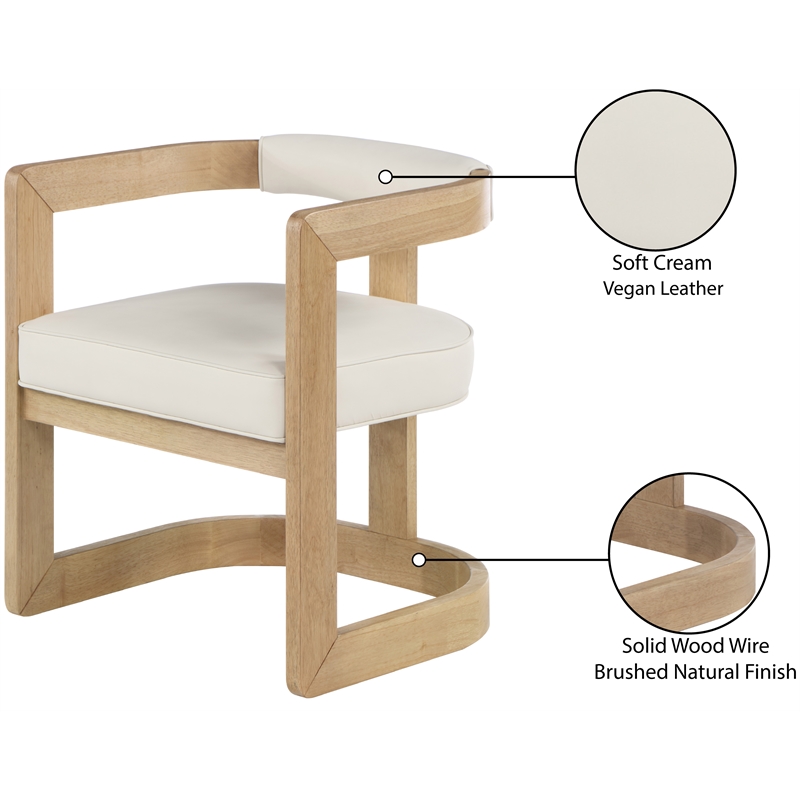 Meridian Furniture Manchester Cream Dining Chair