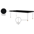 Meridian Furniture Bethany Black Dining Table
