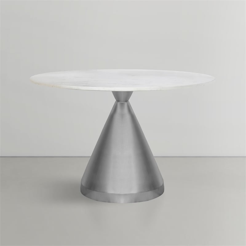 Meridian Furniture Emery White Marble Dining Table