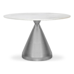 Meridian Furniture Emery White Marble Dining Table
