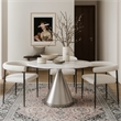 Meridian Furniture Emery White Marble Dining Table