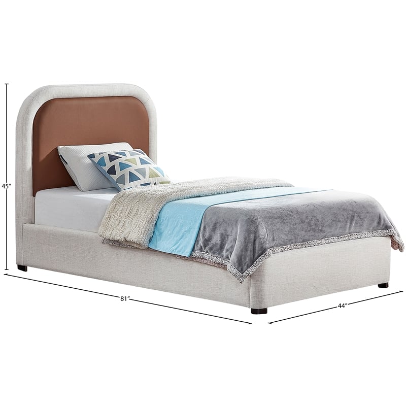 Meridian Furniture Blake Brown Twin Bed